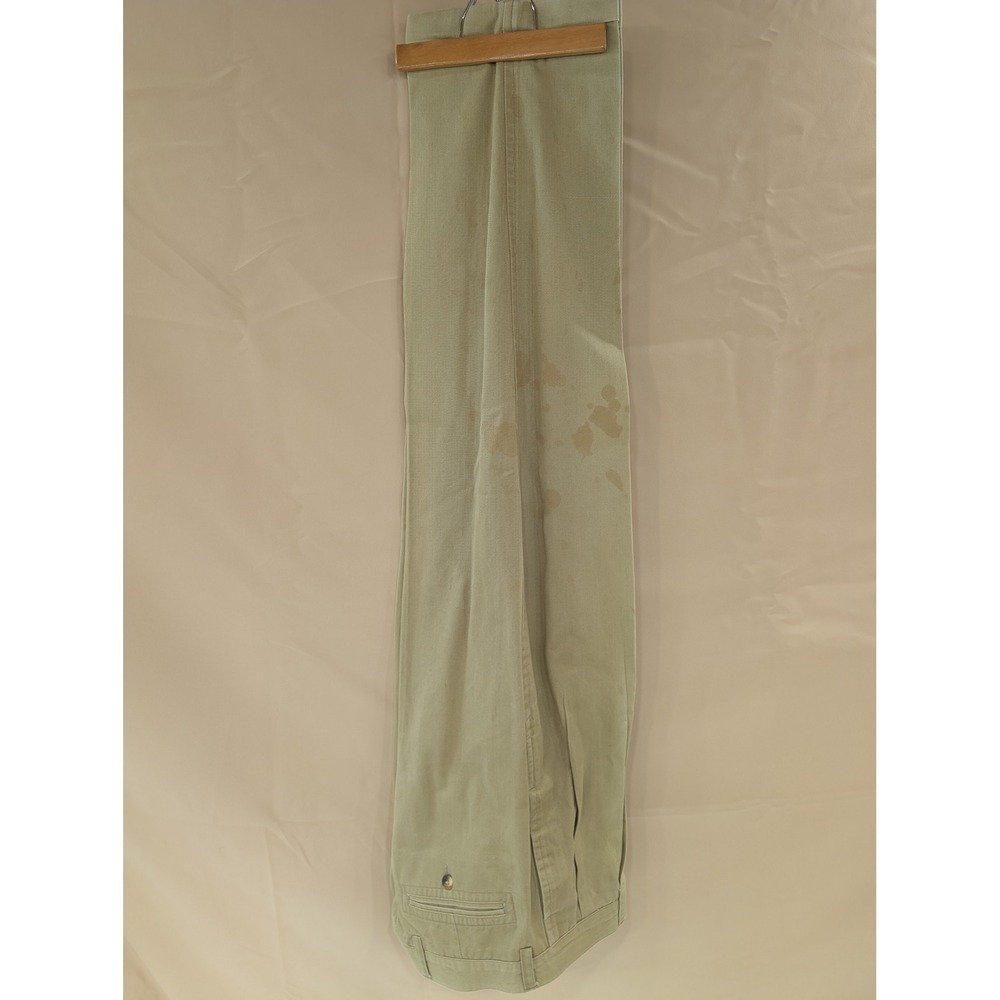 Nautica Mens 36x32 Khaki Beige Cotton Chino Pants Trousers Casual Workwear STAIN - Picture 5 of 7